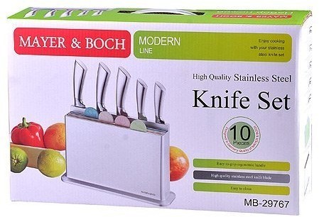 Набор ножей + доски на подставке Mayer&Boch (29767)