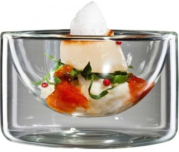 Bloomix Набор для порционной подачи закусок и десертов "Полумесяц" большой, 400 мл, 6шт X-022-400-set6