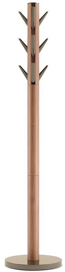 Вешалка напольная flapper, 169 см, светлый орех/золото (71376)
