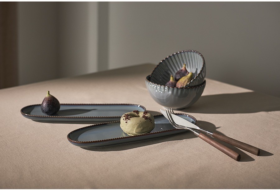 Овальное блюдо темно-серого цвета из коллекции kitchen spirit (75374)