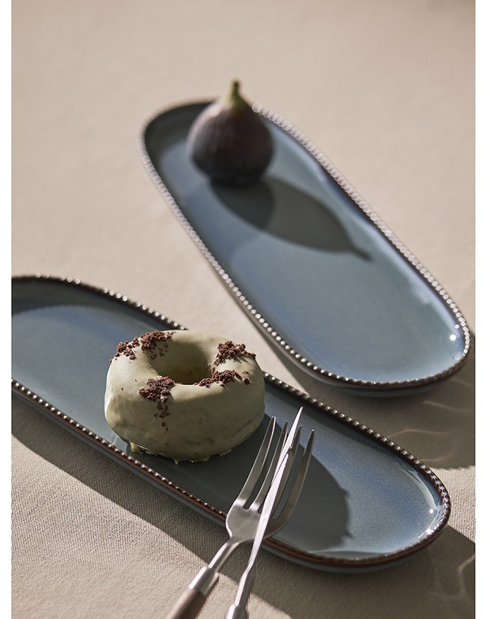 Овальное блюдо темно-серого цвета из коллекции kitchen spirit (75374)