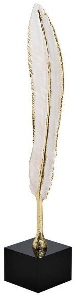 Статуэтка "Белое перо с золотом" на подставке 7*7*40см (TT-00004775)