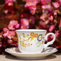 Тарелка LFLO032BL001160, 16 см, фарфор, white, blue, LE COQ