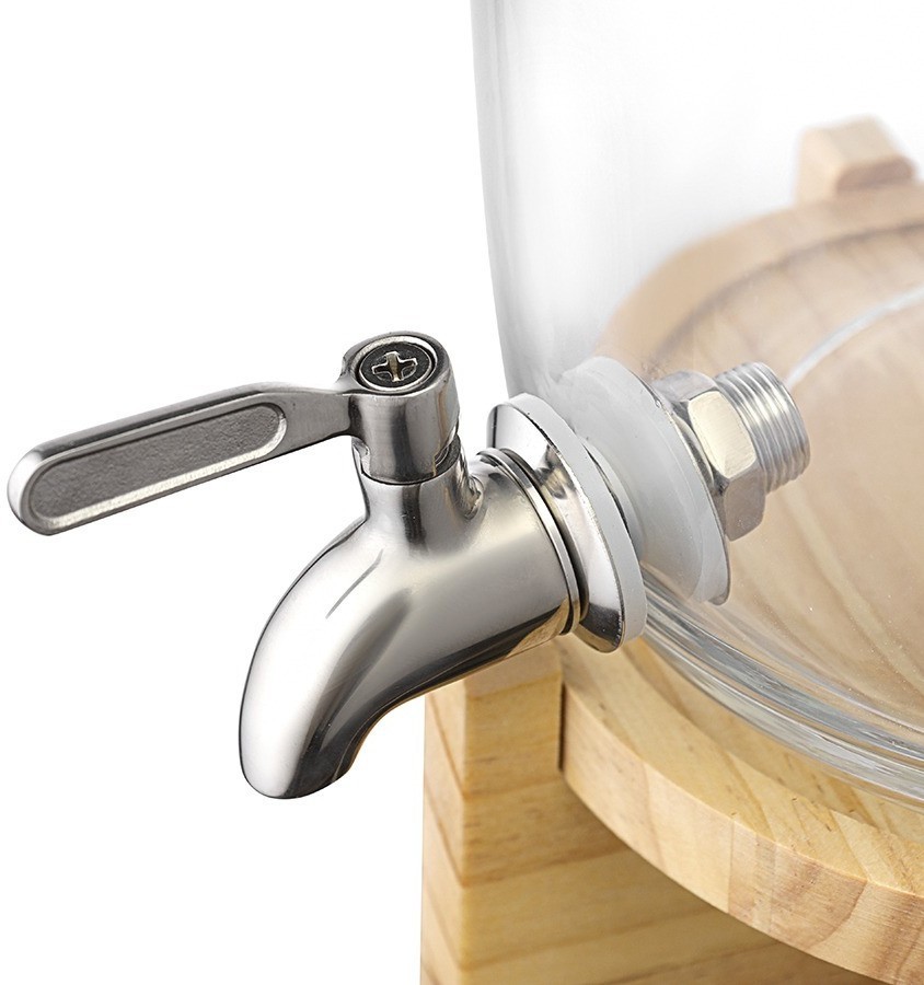 Диспенсер для напитков на деревянной подставке flo, 5,4 л (77559)