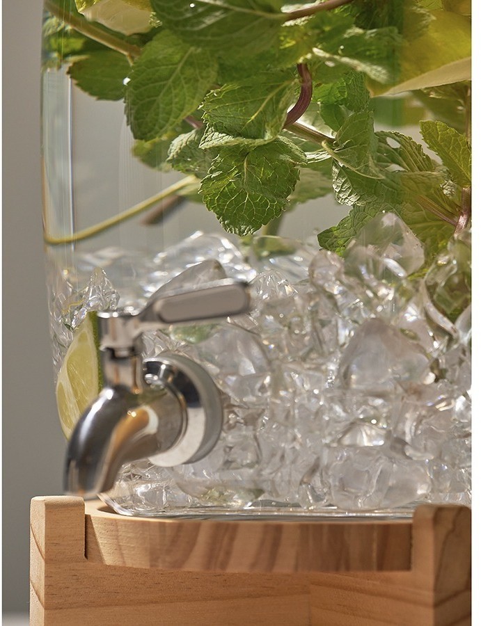 Диспенсер для напитков на деревянной подставке flo, 5,4 л (77559)