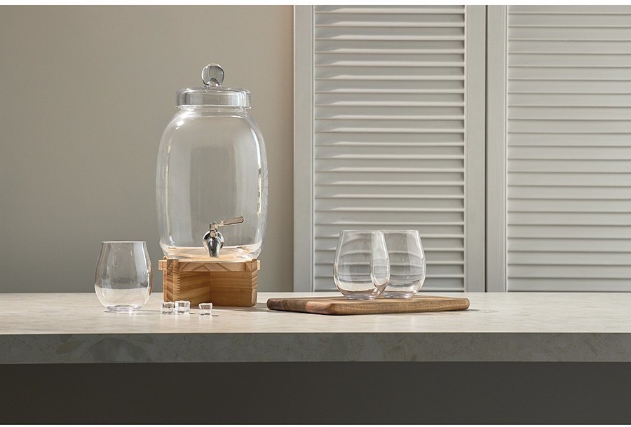 Диспенсер для напитков на деревянной подставке flo, 5,4 л (77559)