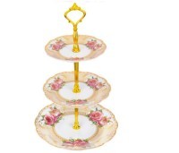 Фруктовница 3-х ярусная диаметр=23/17/15 см. высота=34 см. Lefard (389-451)