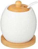 Сахарница с ложкой lefard &quot;native&quot; 300 мл 8*8*10 см (587-170)