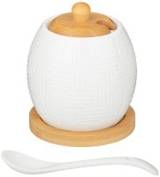 Сахарница с ложкой lefard &quot;native&quot; 300 мл 8*8*10 см (587-170)