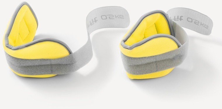 Утяжелители универсальные STARFIT WT-502, 0,5 кг, желтый/серый (2107892)