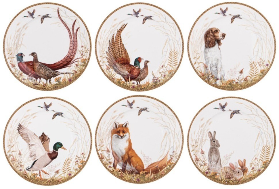Сервиз столовый lefard "охота" на 6 пер. 23 пр. (590-518)