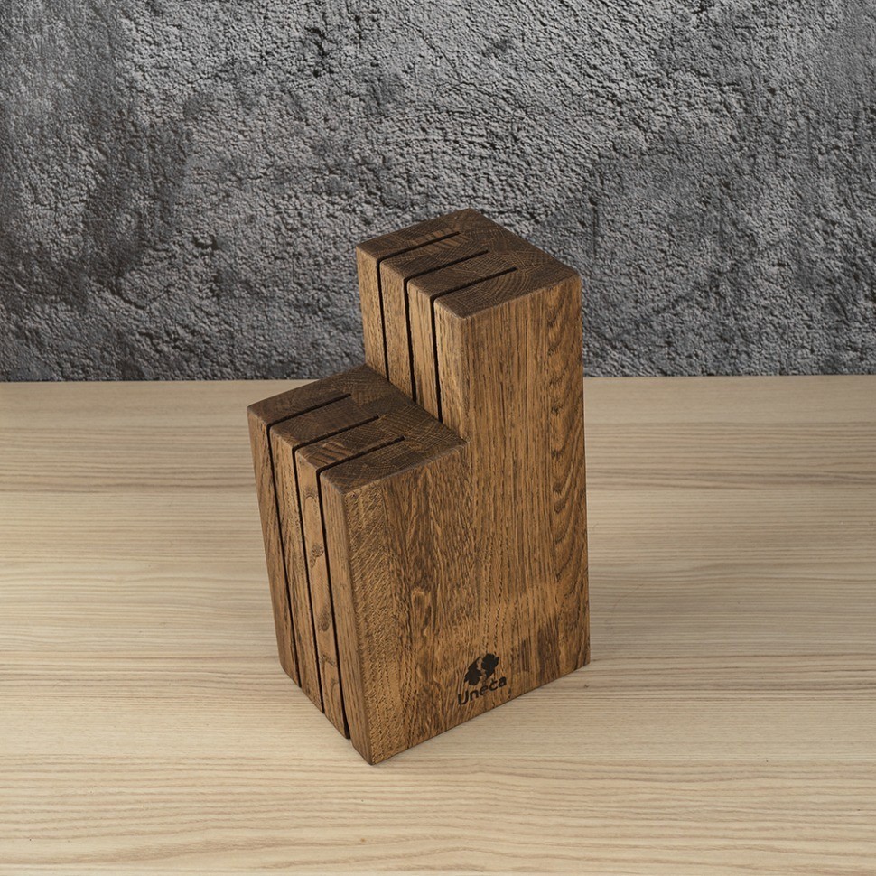 Подставка для 6 ножей деревянная, дуб ДРБ-951/2