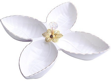 Менажница фарфоровая LORAINE 4 секции (60041)