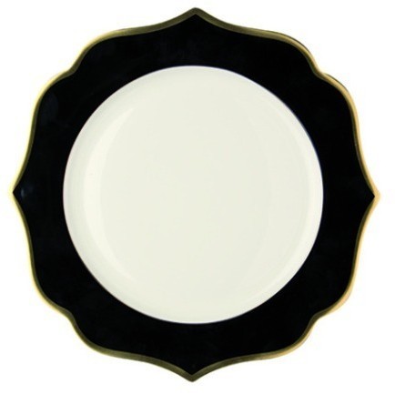 Тарелка LION005NE001150, 15 см, костяной фарфор, black, ivory, gold, LE COQ