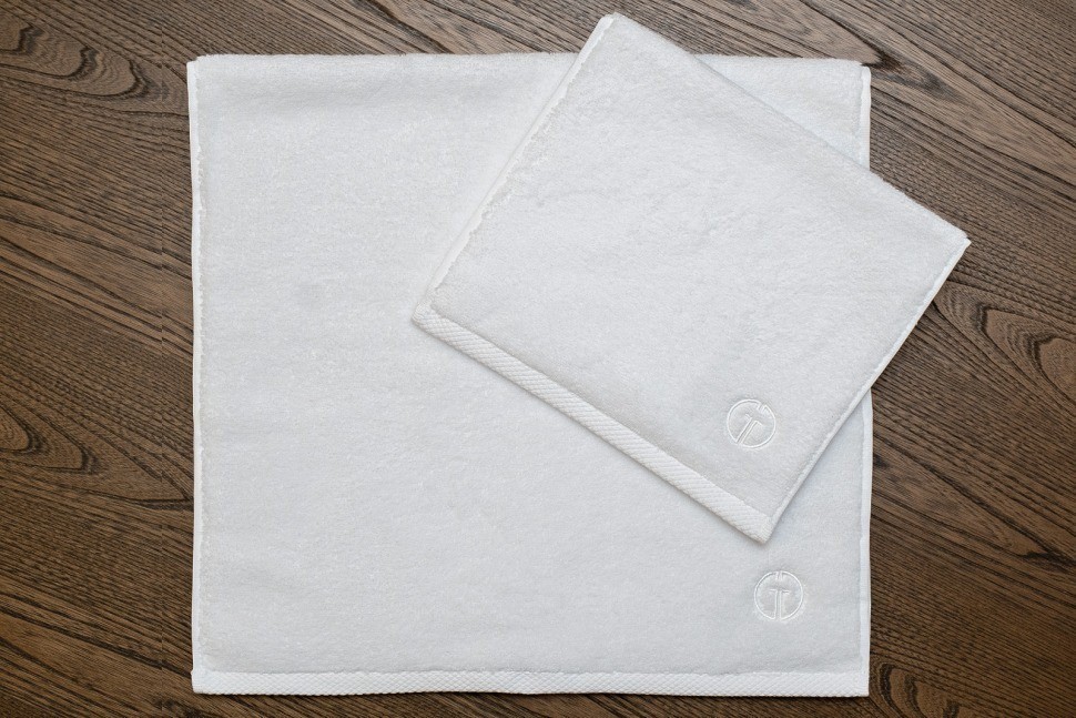 Полотенце Соло хлопок белое 100*150 (TT-00015176)