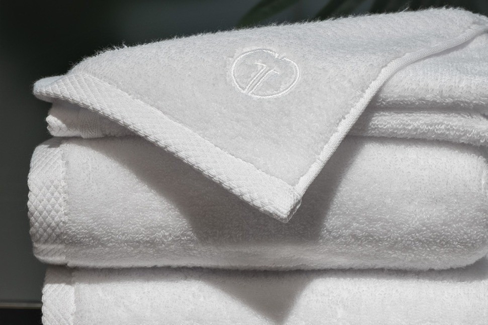 Полотенце Соло хлопок белое 100*150 (TT-00015176)