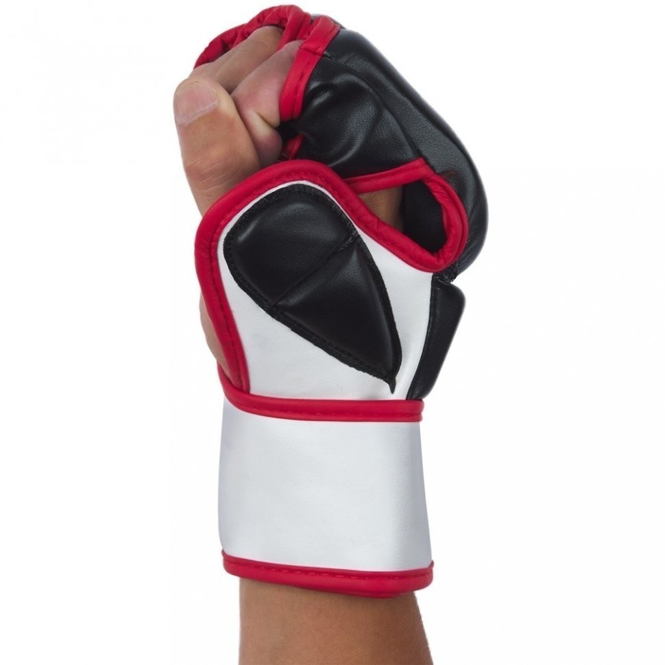 Перчатки для MMA FALCON GEL, ПУ, черный, S (1743538)