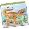 Серия Dino: Набор для раскрашивания (40 скетч страниц, 40 трафаретов, 12 цветных карандашей) (15206_NSDA)