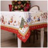 Скатерть "с новым годом" 110х140см ,красный,100% хлопок,твил с пропиткой SANTALINO (850-725-27)