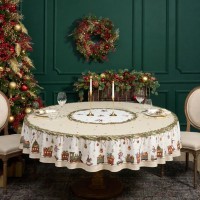 Скатерть круглая  &quot;щелкунчик&quot; ,220см бежевый 100% хлопок , твил Lefard (850-757-26)