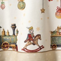 Скатерть круглая  &quot;щелкунчик&quot; ,220см бежевый 100% хлопок , твил Lefard (850-757-26)