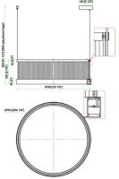 Люстра подвесная шампань/акрил d76*h25см (TT-00013040)