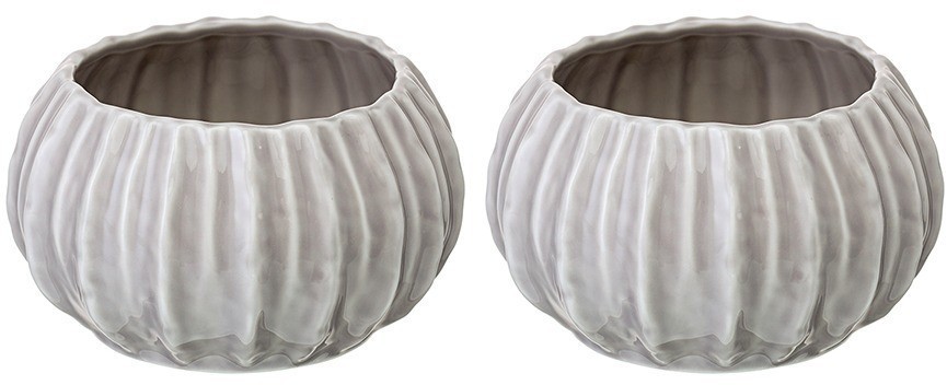 Набор из 2 салатников actinia серого цвета из коллекции sea treasures, 640 мл (78786)