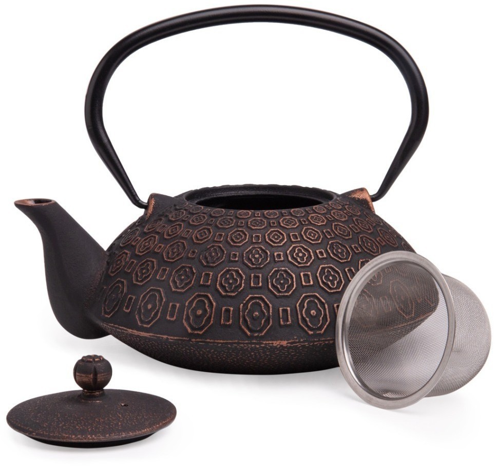 Заварочный чайник чугунный с эмалированным покрытием внутри 1200 мл Lefard (734-1009)