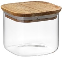 Банка для хранения квадратная glass acacia, 600 мл (79982)