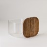 Банка для хранения квадратная glass acacia, 600 мл (79982)