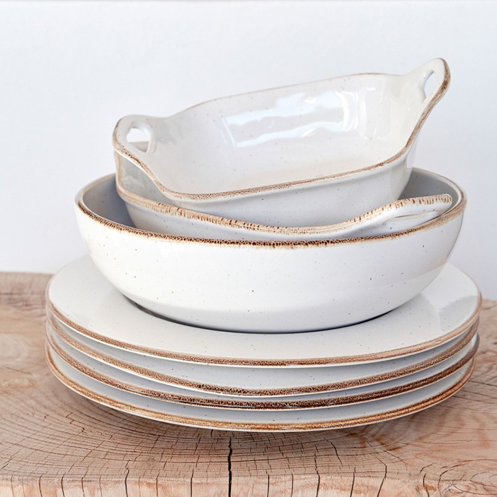 Блюдо SD739-WHI(BCR401-02309Z), керамика, white, CASAFINA BY COSTA NOVA