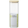 Банка для хранения квадратная glass bamboo, 2,2 л (77501)