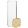Банка для хранения квадратная glass bamboo, 2,2 л (77501)