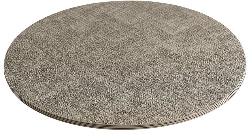 Набор из 4-х сервировочных салфеток leanera, D35 см, песочные (76986)