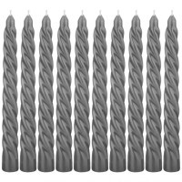 Набор свечей bronco витые серые 10шт.  2,2*22 см Bronco (315-309)