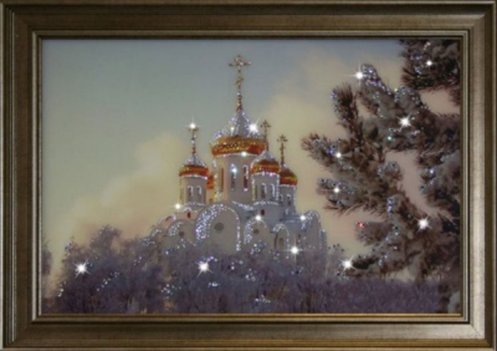 Картина Храм с кристаллами Swarovski (1305)