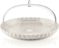 Блюдо сервировочное с крышкой tiffany, D36 см, молочно-белое (71433)