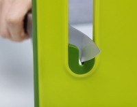 Доска разделочная с ножеточкой slice &amp; sharpen™, 27х37 см, зеленая (44469)
