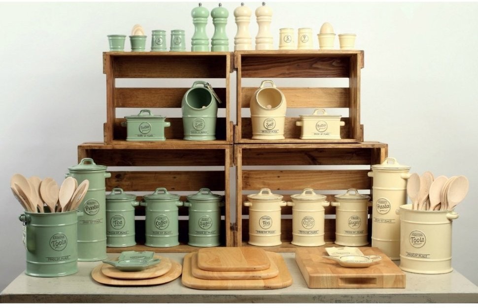 T&G Ёмкость для соли Pride of Place Old Green 18010