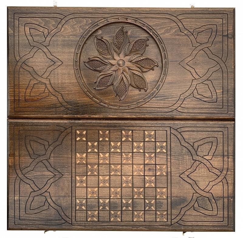 Нарды резные "Солнечный цветок", Mkhitaryan (28651)