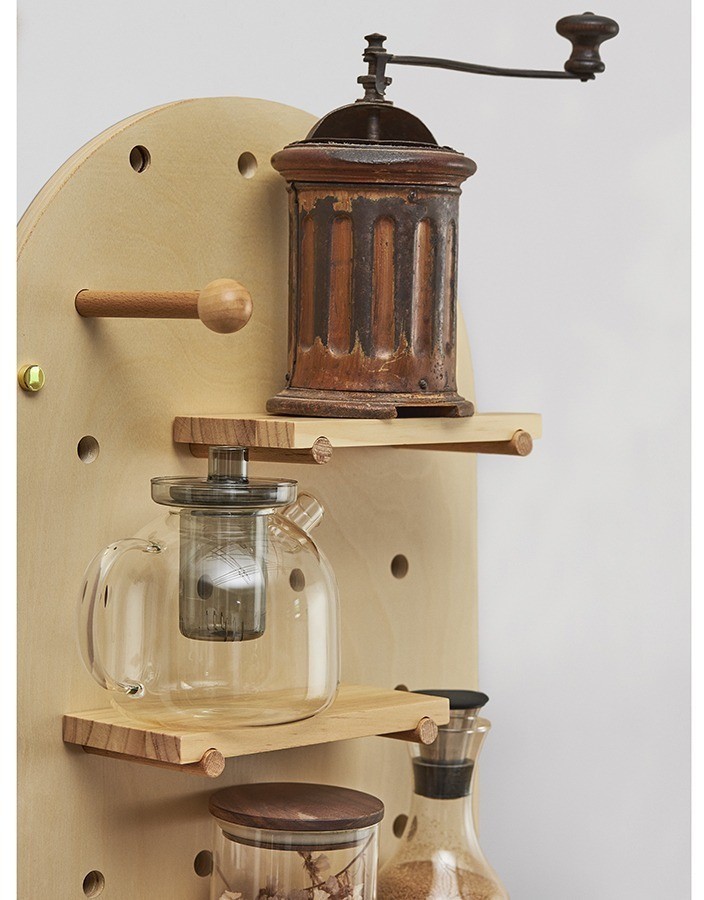 Пегборд shely, 38х80 см, светлое дерево (74813)