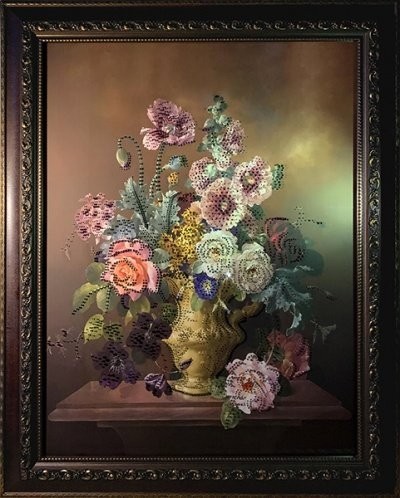 Картина Летний аромат 2 с кристаллами Swarovski (2319)