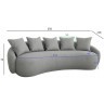 Диван Forli светло-серый 250*116*72см (TT-00013200)