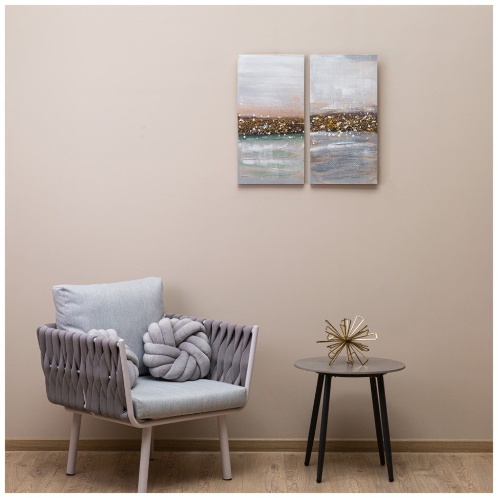 Комплект из 2-х картин "абстракция горизонт" 30х60х2,5 см (каждая) Bronco (534-207)