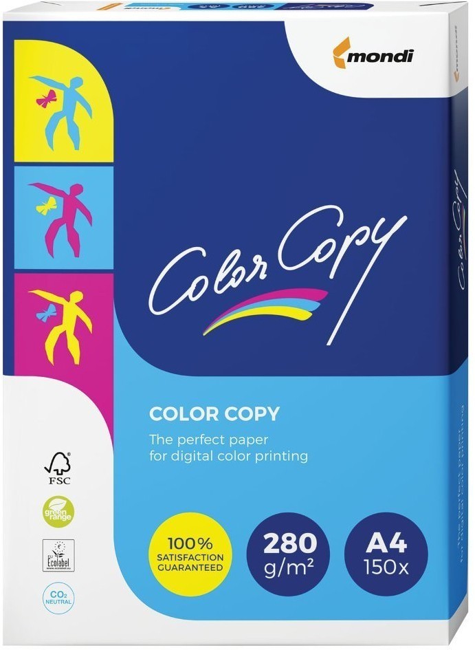 Бумага для цветной лазерной печати Color Copy А4, 280 г/м2, 150 листов (65338)