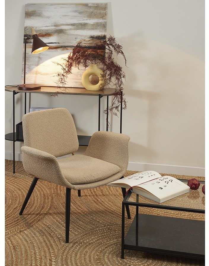 Панно декоративное с ручной росписью by feel, 80х80 см, бежевое (76490)