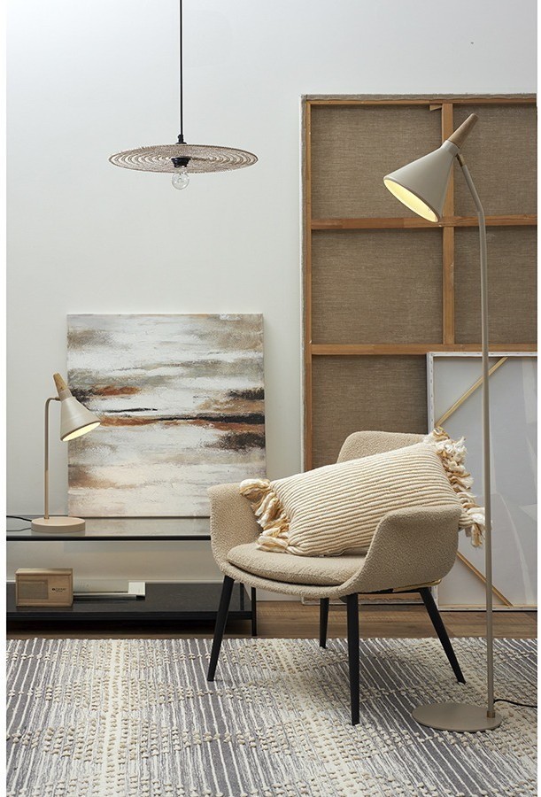 Панно декоративное с ручной росписью by feel, 80х80 см, бежевое (76490)