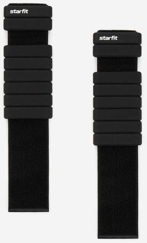 Утяжелители силиконовые STARFIT WT-601, 1 кг, черный (2119199)