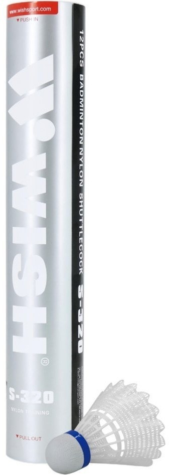Набор воланов для бадминтона WISH S-320, нейлон, 12 штук (859853)