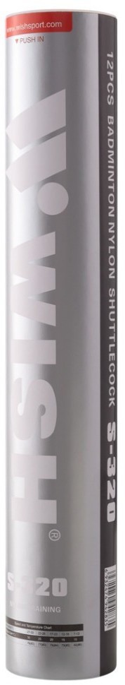 Набор воланов для бадминтона WISH S-320, нейлон, 12 штук (859853)